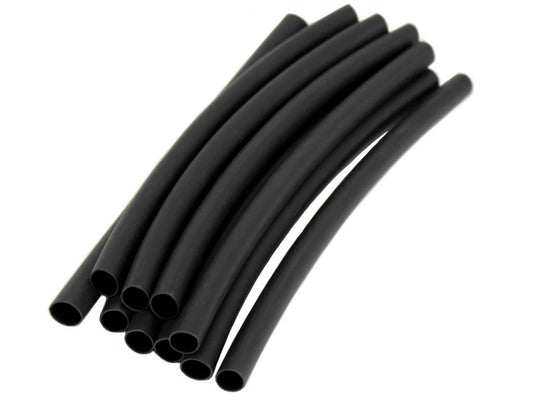 Heat Shrink Tubing 6" x 5/16" 10pk. with glue Black Global Tone