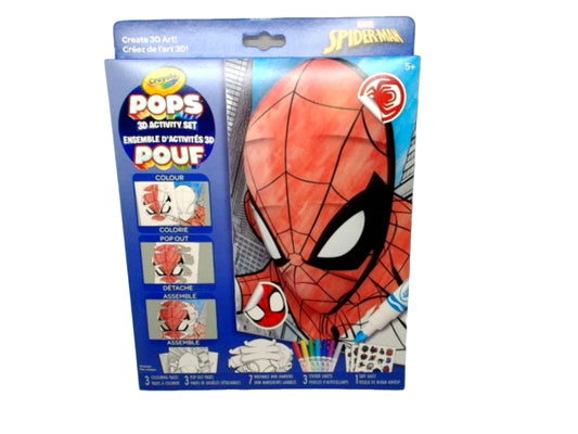 Crayola Pops Spiderman 3D Activity Set