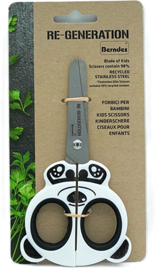 Kid's Scissors Panda Handle Stainless Steel Blades Re-generation