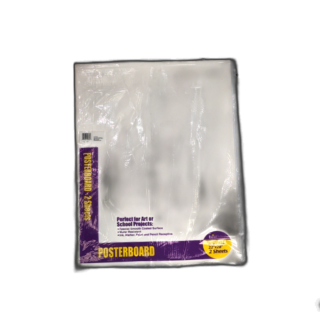 Posterboard 22" X 28" 2pk. White Royal Brites