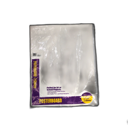 Posterboard 22" X 28" 2pk. White Royal Brites