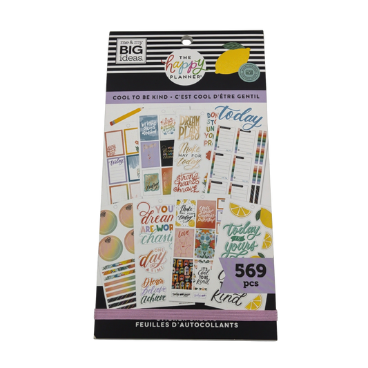 Sticker Pad Cool To Be Kind 30 Sheets 569pcs.