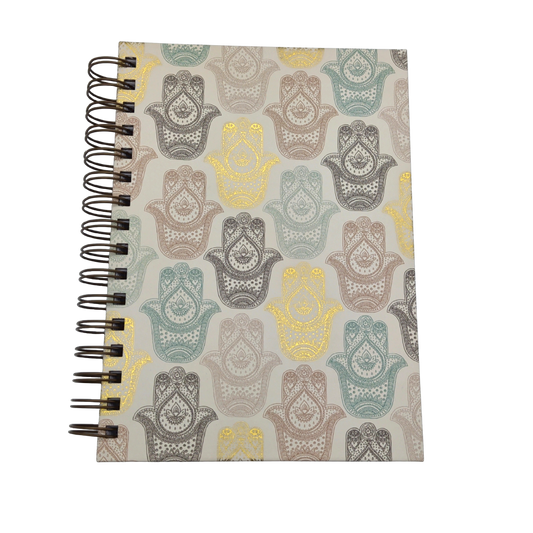 Hardcover Journal 6" x 8.5" 128 Sheets Hamsa Hands Molly & Rex