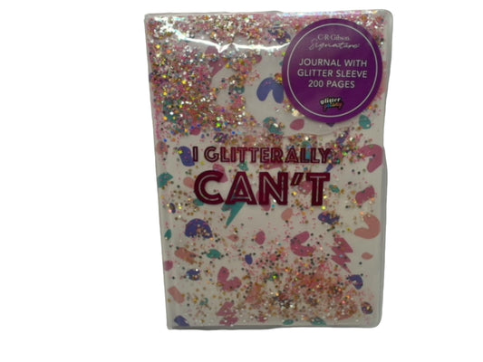 Journal I Glitterally Can't 6" x 9" 200 Pages C.R. Gibson Signature