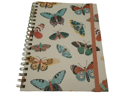 Journal Twin Wire 7.5" x 10.5" Butterflies Hardcover 200pgs.