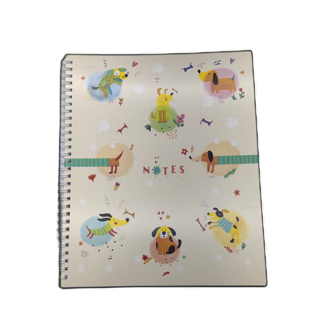Notebook Furry Friends Dogs 8" x 10.5" 80 Sheets Hilroy