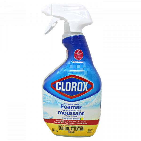 Clorox Nettoyant désinfectant moussant à l'eau de Javel 887 mL