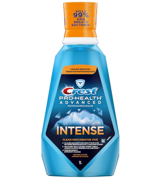 Mouthwash Intense Clean Mint 1L Crest Pro-Health