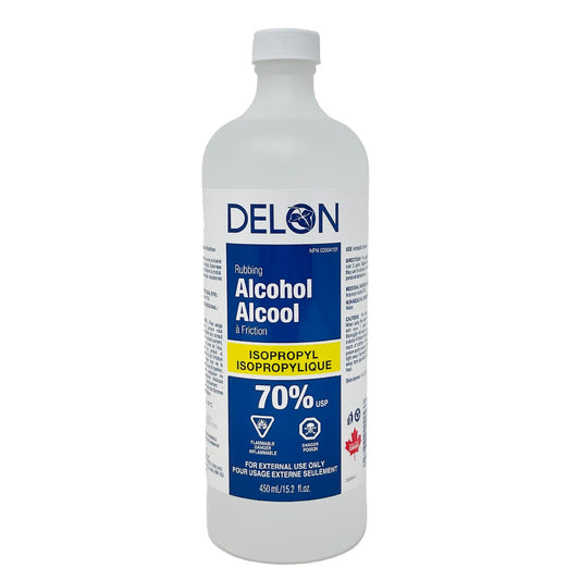 Alcool à friction 70% 450ml/12 Delon