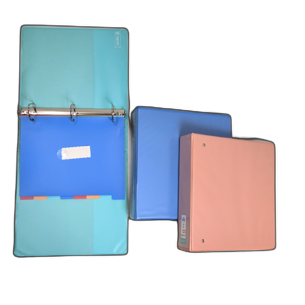 2" D-ring Binder W/tab Dividers Assorted Colours Yoobi