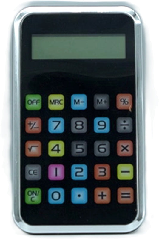 Calculator Sleek Cell Phone Style Battery Operated