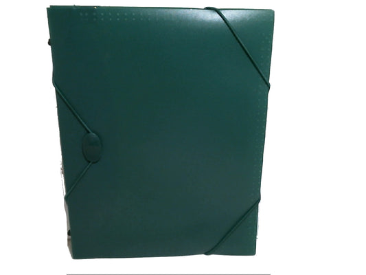 Folder 7 Pocket Green Plastic