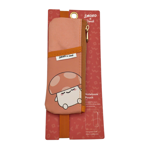 Notebook Pouch Mushroom Peach Colour Smoko X Denik