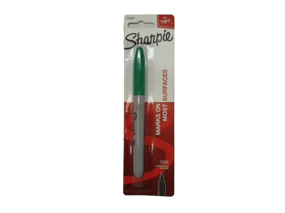 Marqueur Permanent Sharpie Vert Pointe Fine