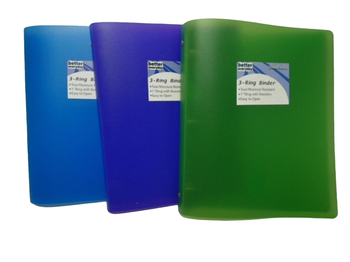 Poly Binder 1" Assorted Colours Better Everyday - each sold individually