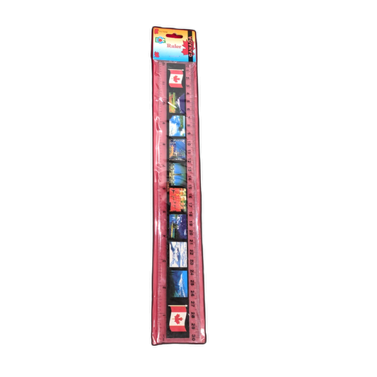 12" Canada Ruler Plastic
