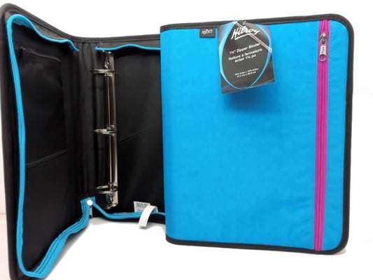 Zipper Binder 1.5" Assorted Hilroy - each sold individually