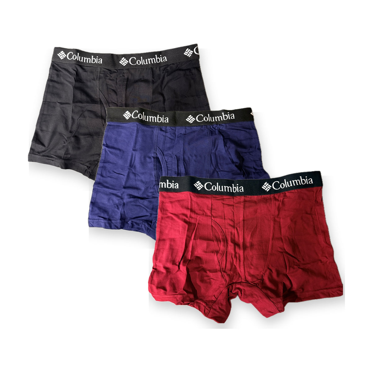 Men's Columbia 3pk. Boxer Briefs Outdoor Active Stretch Assorted