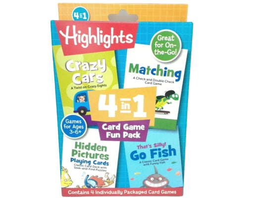 4 In 1 Card Game Fun Pack Highlights