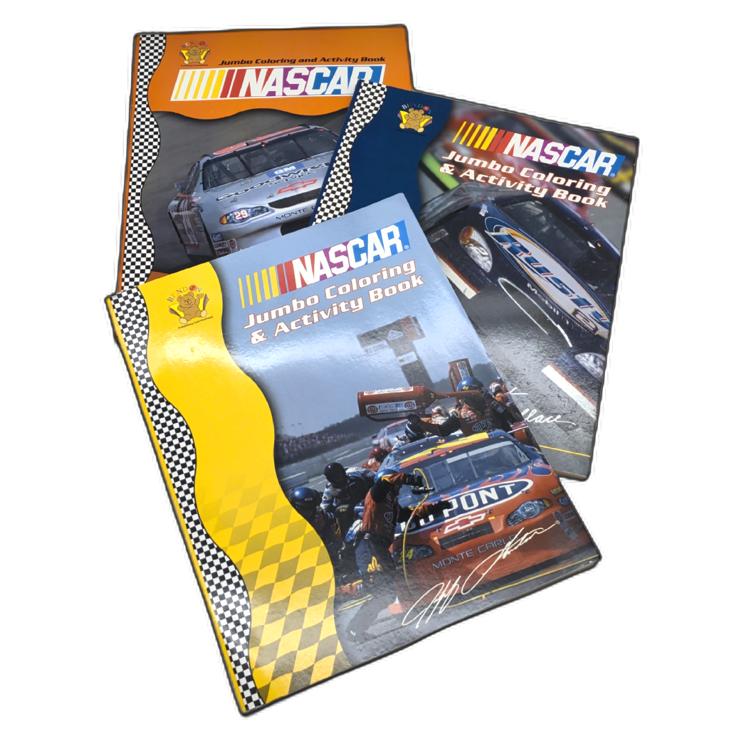 Nascar Jumbo Coloring & Activity Book Assorted