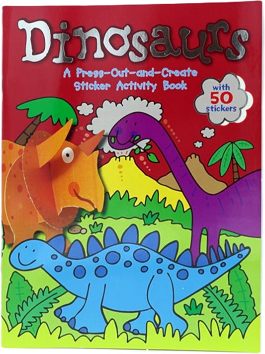 Sticker Activity Book 50 Stickers Dinosaurs