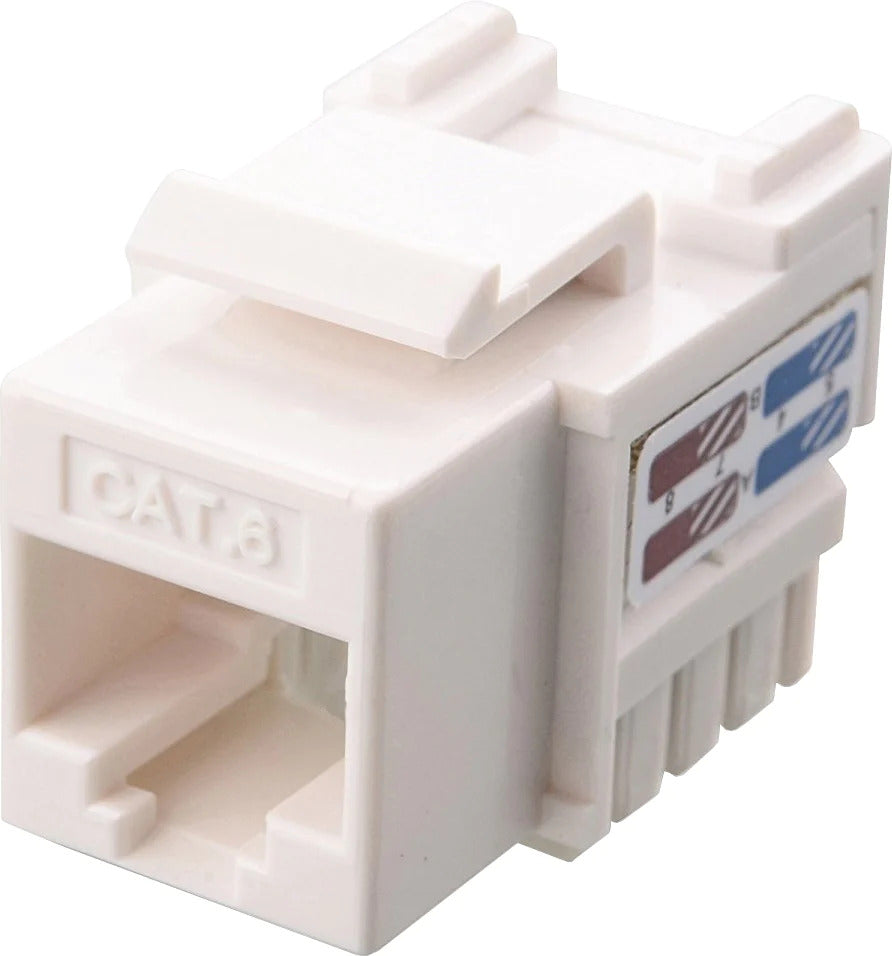 Keystone CAT6 white jack