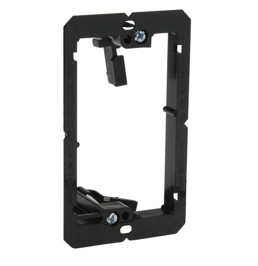Low Voltage Bracket Single Gang Black