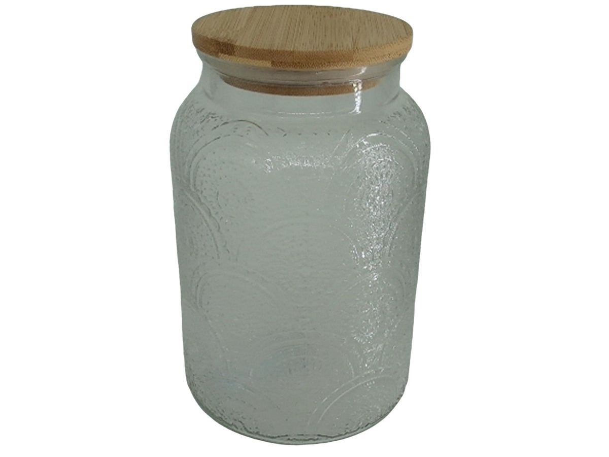 Storage jar with bamboo lid 1.5L 51oz