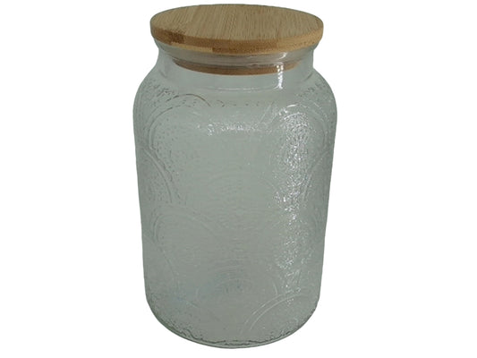 Storage jar with bamboo lid 1.5L 51oz