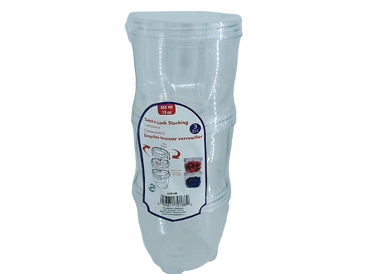Container 3 pc twist 'n lock 355ml