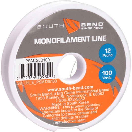 Monofilament Line 12 Pound 100 Yards South Bend