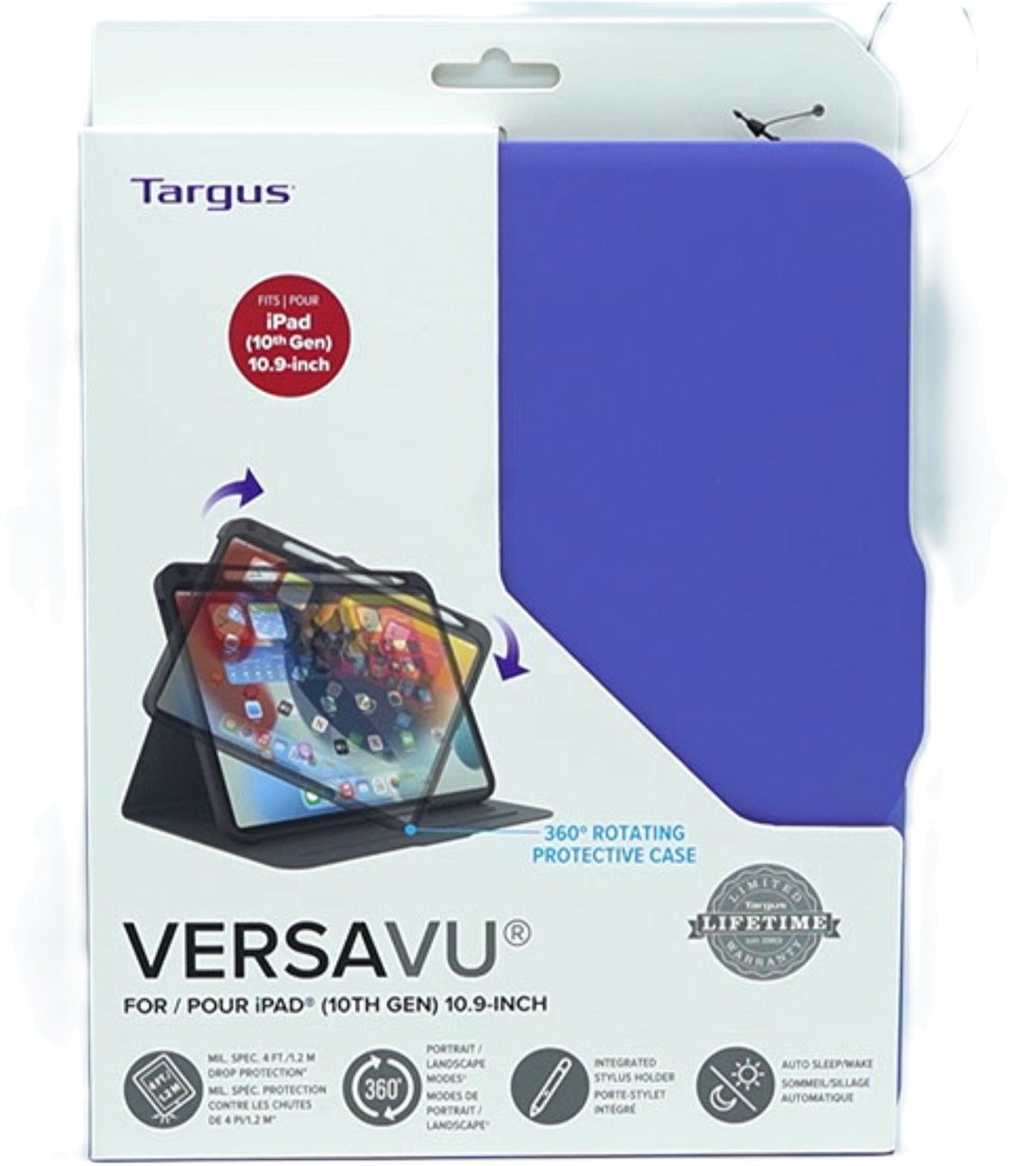 Étui pour iPad 10e génération Versavu 10,9" Rotation 360° Violet Targus
