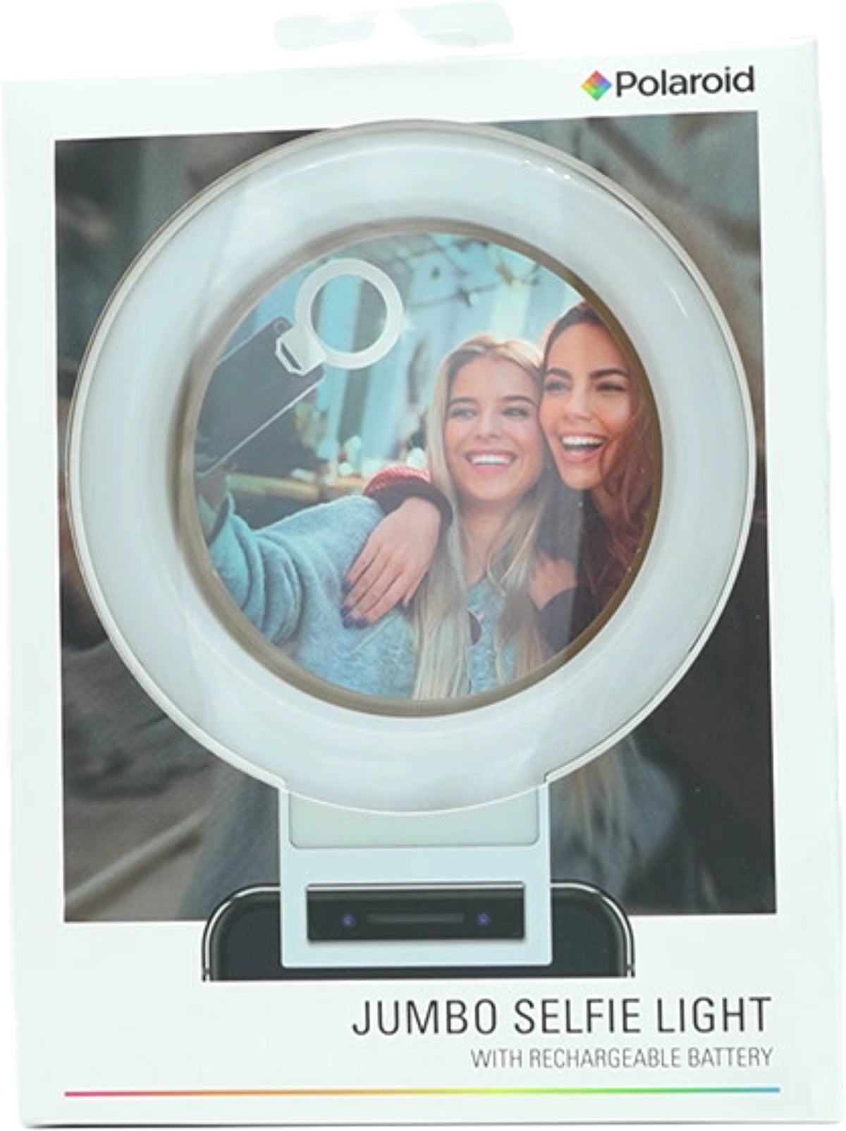 Jumbo Selfie Light w/Rechargeable Battery 3 Brightness Levels Polaroid