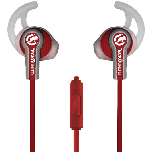 Fuse Sport Earbuds w/Inline Microphone Red Eacko Unltd - Additional View