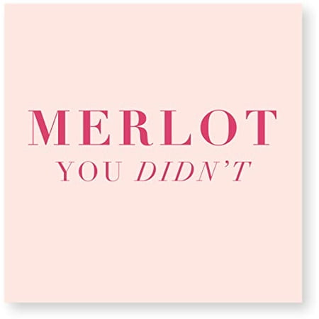 Serviettes de cocktail 3 plis, paquet de 20. Merlot You Didn't
