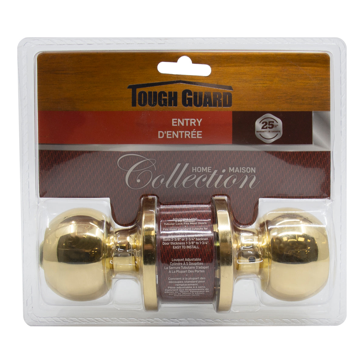 entry lock polished brass