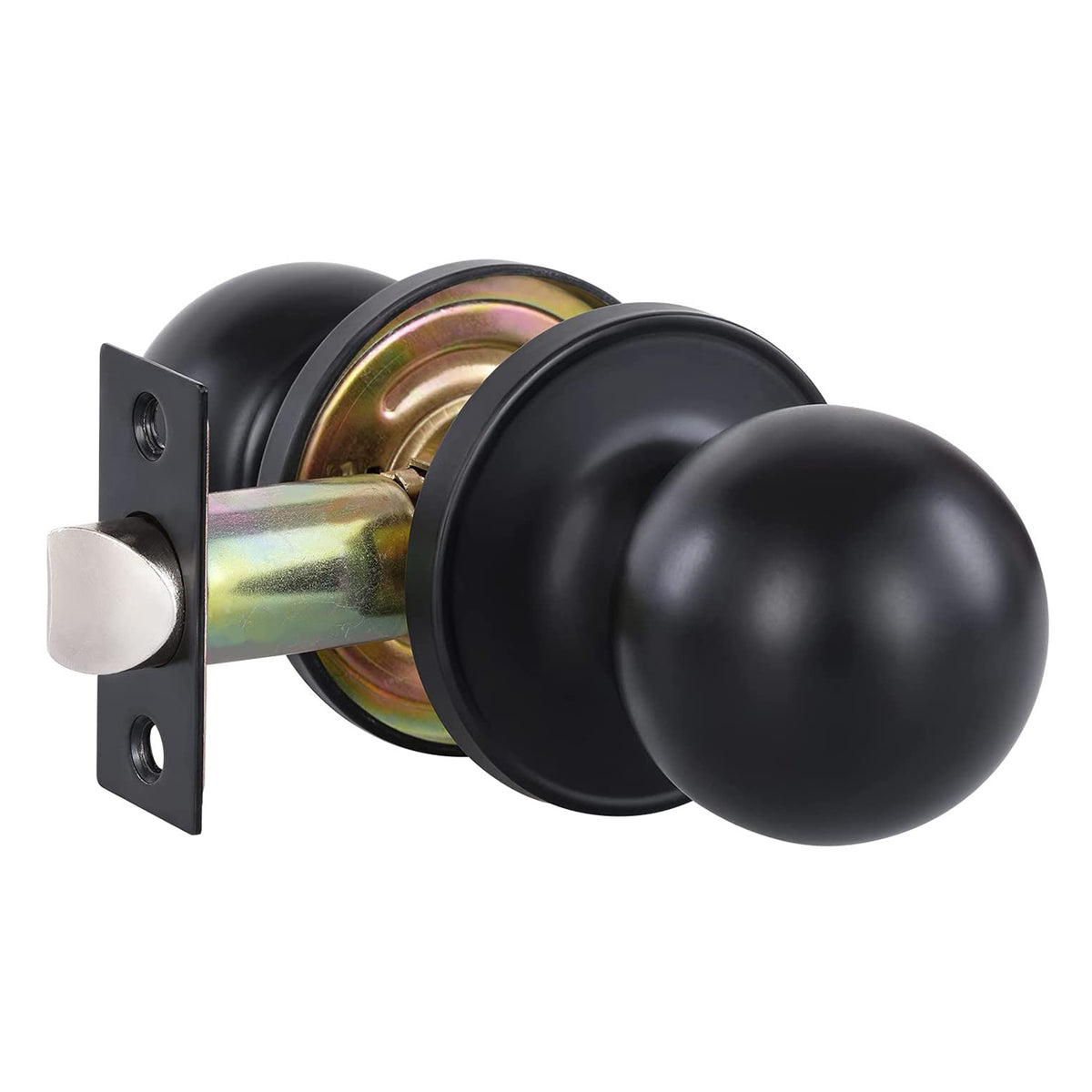 Door Lock Knob Passage Black - Additional View