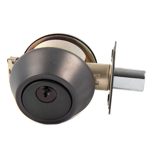 Deadbolt Single Cylinder Black - Additional View
