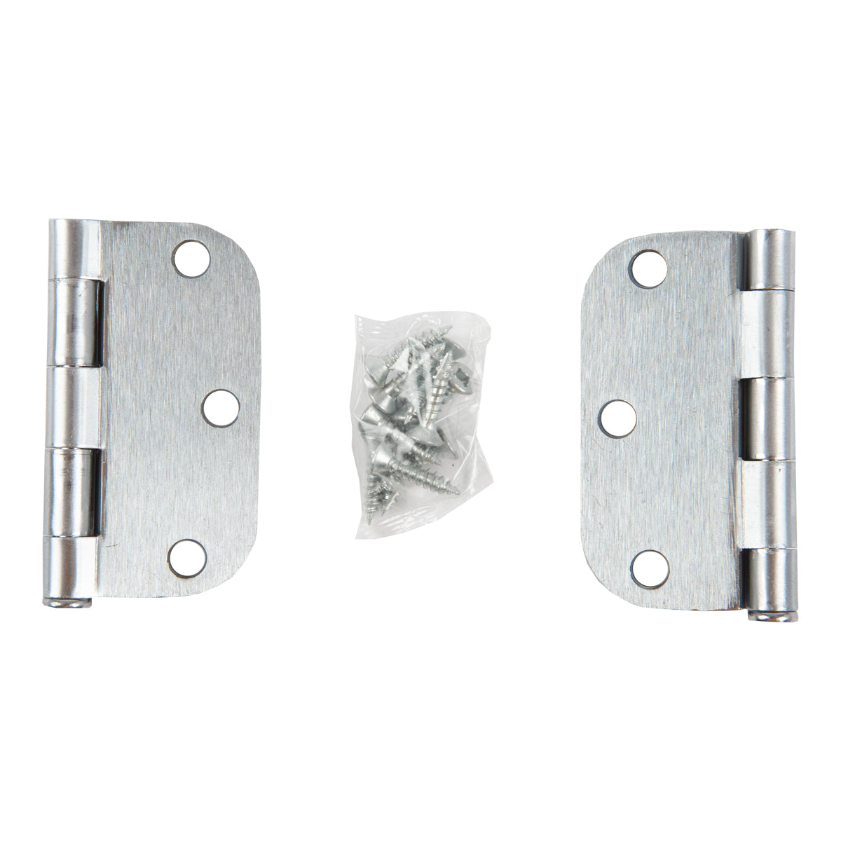 Hinge - door 3" brushed stainless set/2 w/screws - Additional View