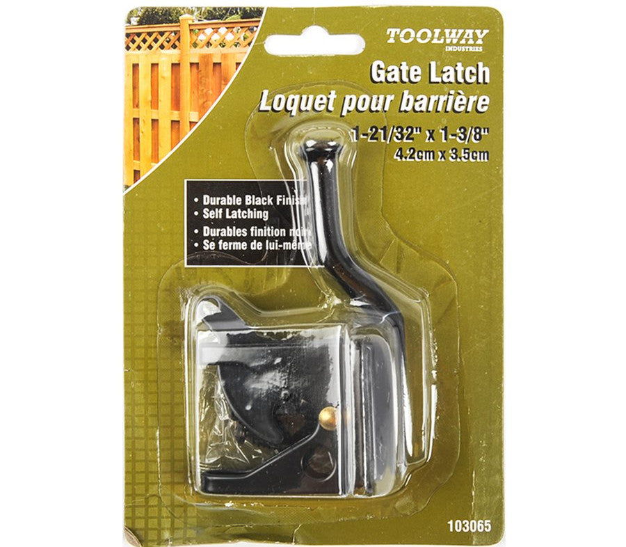 Gate latch 1 21/32 x 1 3/8 inch