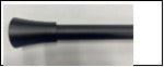 curtain rod Black extendable "triangle solid" 1"diam, 48' x 84 inch