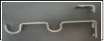 curtain rod Silver double support ,16 -19mm