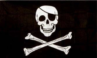 Flag 36"x60"-Jolly Roger Pirate