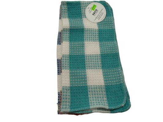 Basketweave Dishcloth cotton 13x13 inch 33x33cm assorted colours