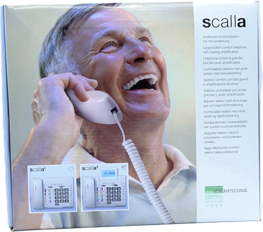 Amplified Corded Phone w/Caller ID & Large Buttons Scalla