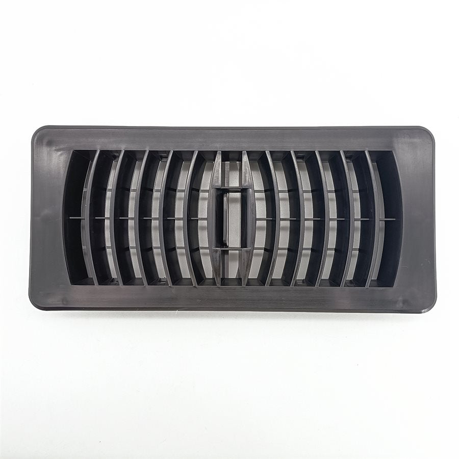 Registre de plancher en plastique 4 x 10 po noir
