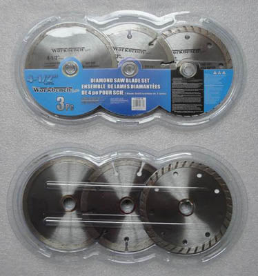 saw blade Diamond  set 4.5 inch 3pc