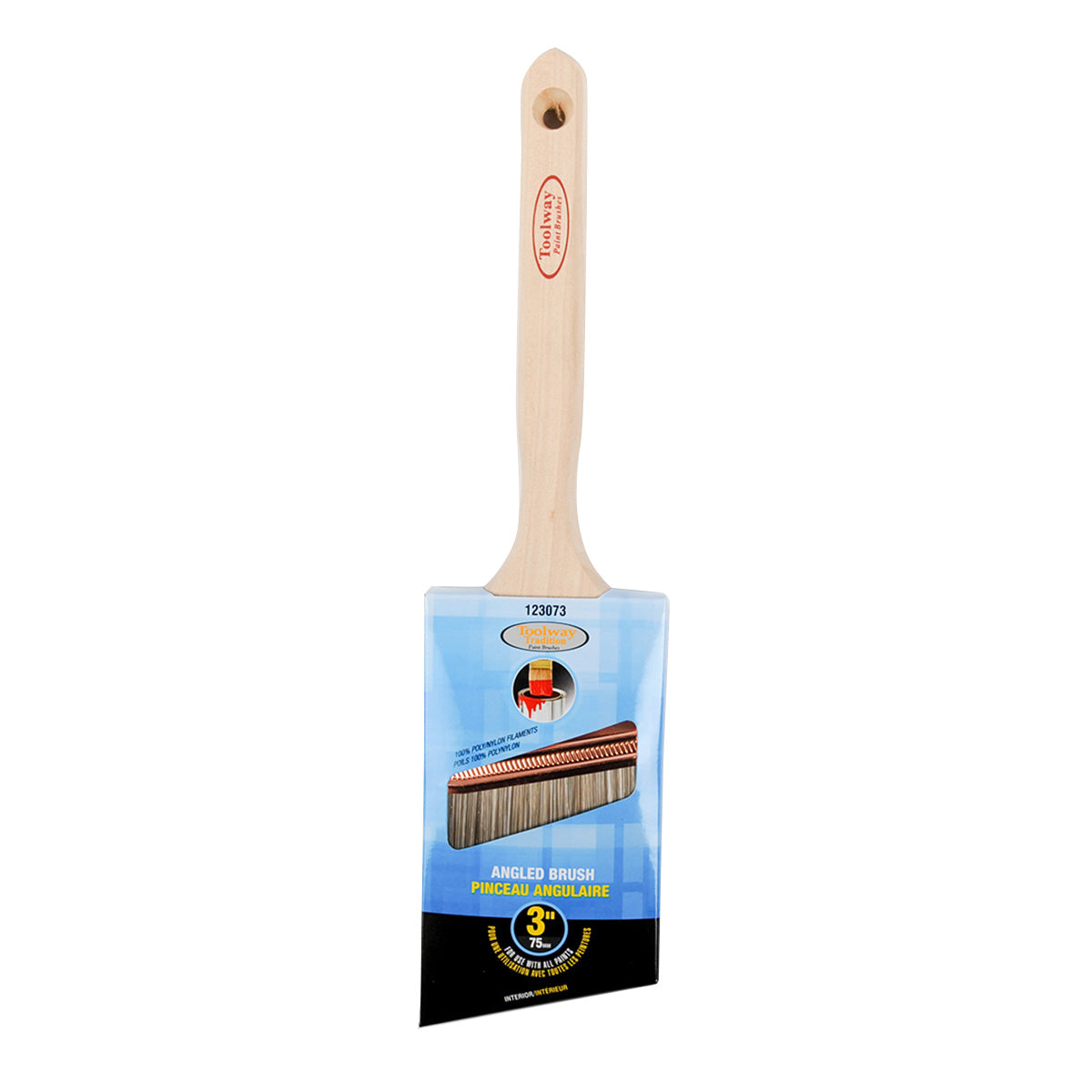 Pinceau 3 pouces nylon-polyro angle pro
