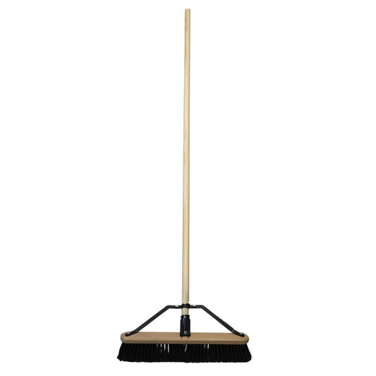 Balai-brosse 45 cm avec renfort et manche – pour le béton