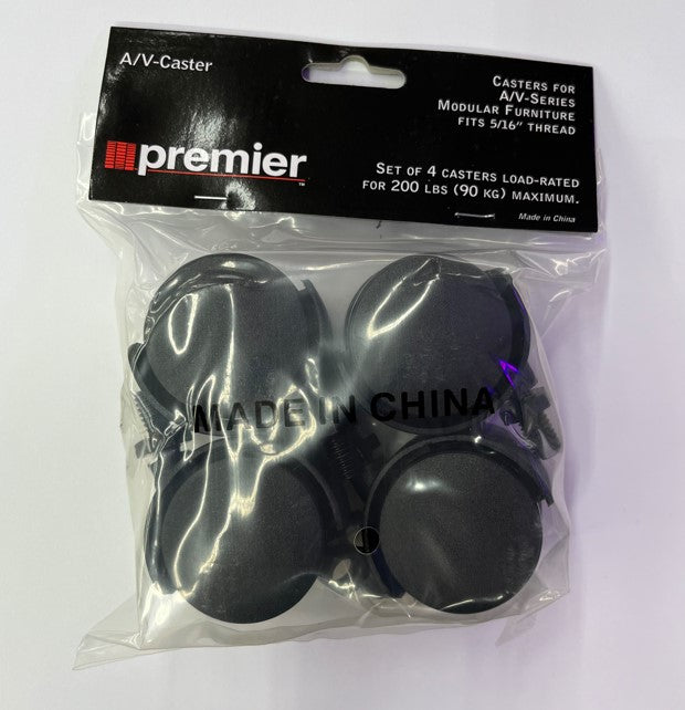 AV Casters 4 Pack 1.5" 5/16" Thread